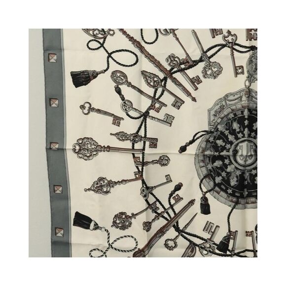 Pre Loved Hermes Luxurious Silk Scarf with Multicolor Design Women Multicolour - Picture 4 of 8